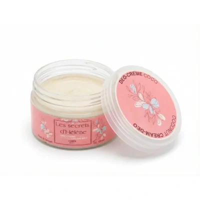 Déodorant naturel crème Coco & Menthe, hydrate, neutralise les odeurs et laisse les aisselles douces et fraîches