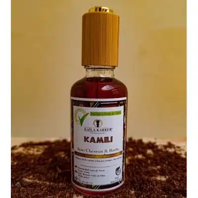 Huile naturelle KAMILI Activation Pousse – Ricin noire, chébé, romarin et menthe poivrée