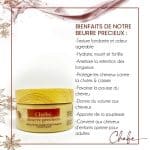 Texture fondante du Beurre Précieux Chébé – soin capillaire pour cheveux afro et secs