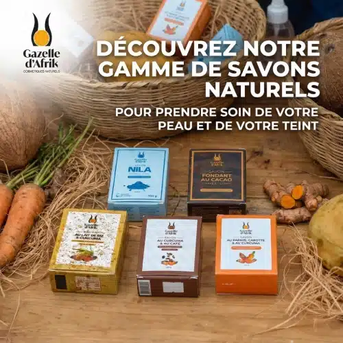 Gazelle d'afrik propose des savons pour corps et visage